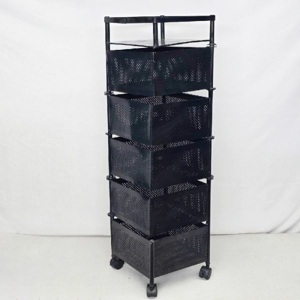 Mini Square Rack 5 Layer Square Shape Kitchen Rack - Rabeya Enterprise