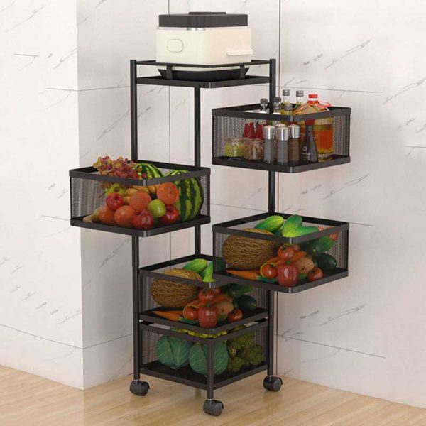 5 Layer Square Shape Kitchen Rack - Rabeya Enterprise