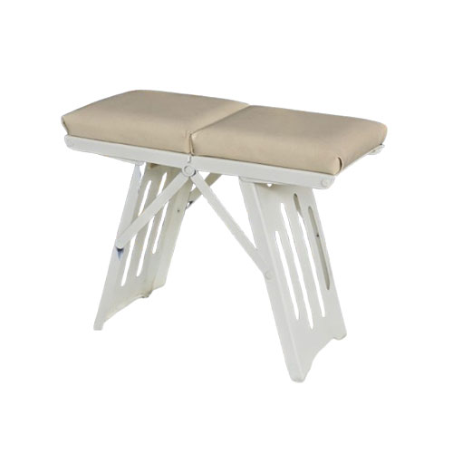 Foldable Magic Stool in compact and expanded positions