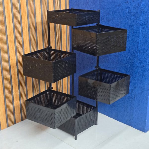 6 Layer Square Shape Kitchen Rack