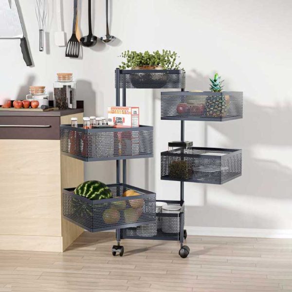 6 Layer Square Shape Kitchen Rack - Rabeya Enterprise