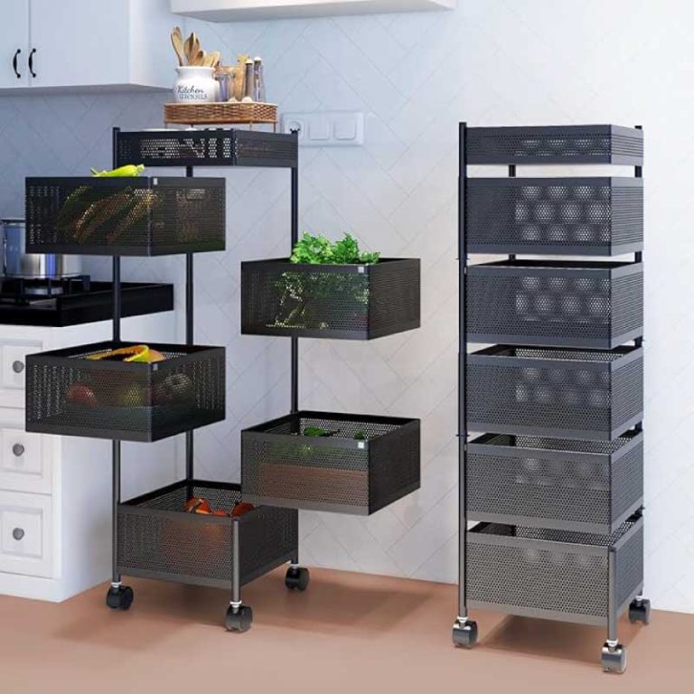 Kitchen Mesh Rack Kitchen Rack in Bangladesh - 6 Layer SS Steel Storage Rack